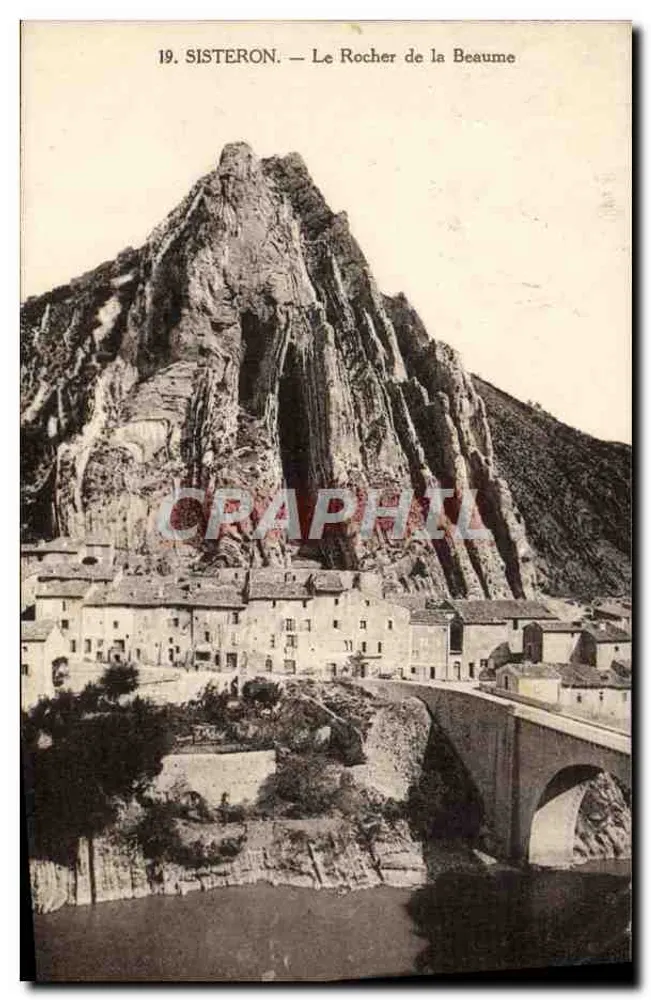 Sisteron — Le Rocher de la Beaume — Éditeur : CPAPHIL, n° 19 - Recto