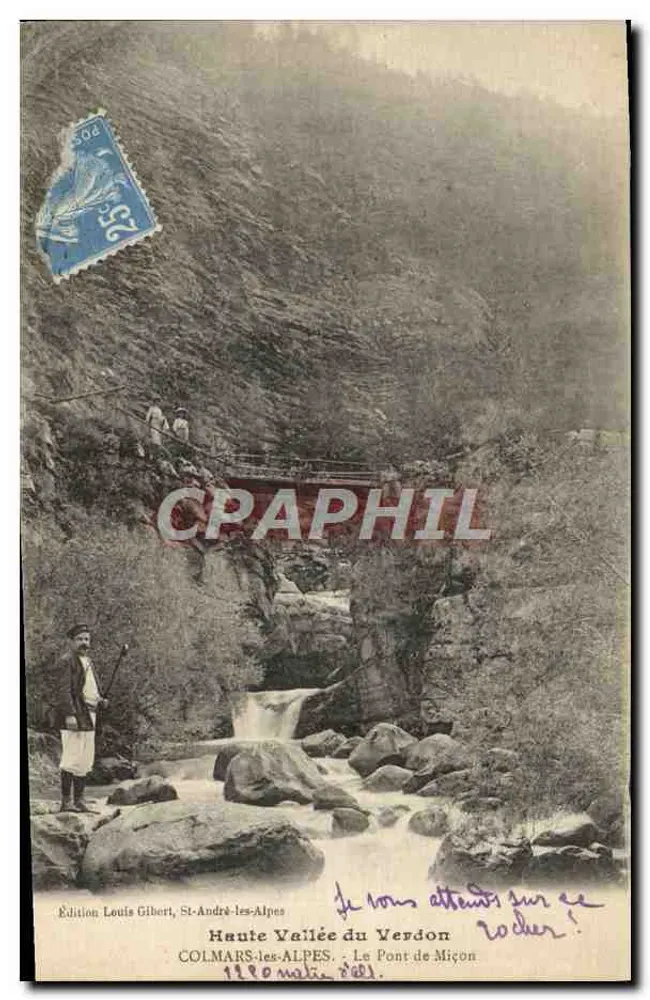 Hohe Verdon-Tal — Die Miçon-Brücke — Edition Louis Gibert, St-André-les-Alpes - Vorderseite