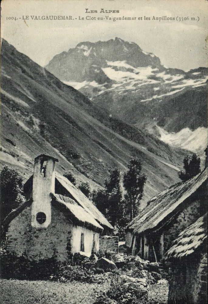 Die Alpen - Le Clot en-Vaigaudemar und die Aupillous (3506 m.) - Die Alpen - Vorderseite