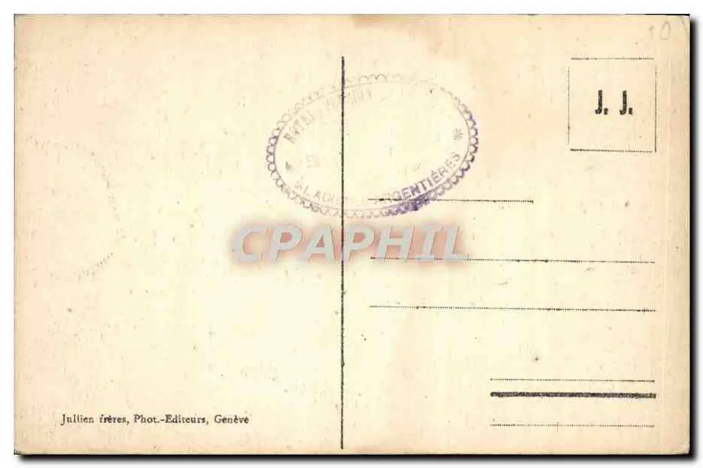 Hôtel Lognana und die Aiguille du Chardonnet — Argentière — J. J. 7852 - Rückseite