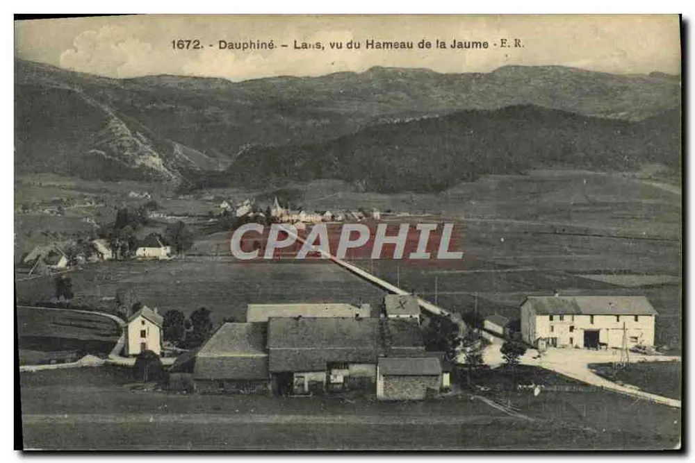 Lans, Ansicht vom Dorf La Jaume — Dauphiné — E.R. — n° 1672 - Vorderseite