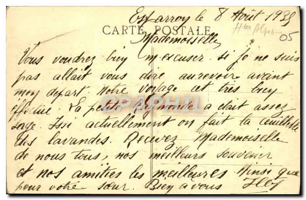 Barcillonnette — Vista geral (costa sul) — Mille Jouberti, editor, Gap, n°2 - Verso