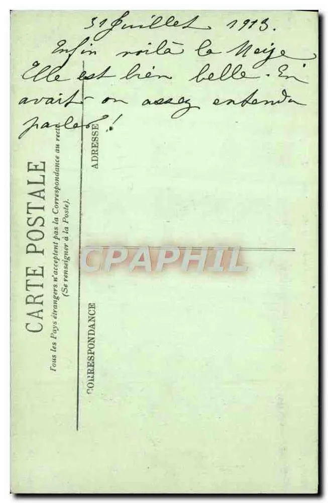 La Grave — Auf dem Glacier de la Meije — LL. — LE DAUPHINÉ — n° 535 - Rückseite