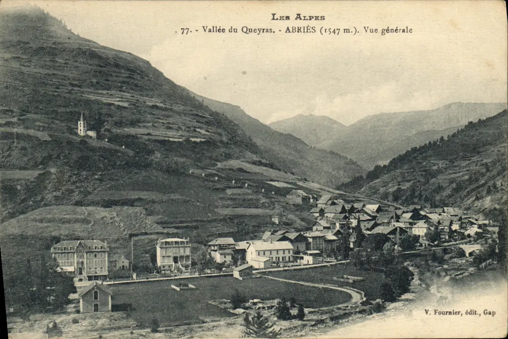 Abriès (1547 m.) — Tal der Queyras — Allgemeiner Blick — V. Fournier, Verlag, Gap - Vorderseite