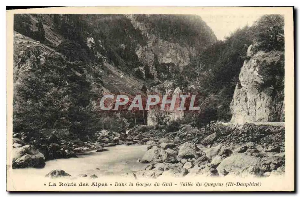 Gorges do Guil - Vale do Queyras (Alto Dauphiné) — A Estrada das Alpes — Editora: Coleção Robvé, n° 10-21 - Frente