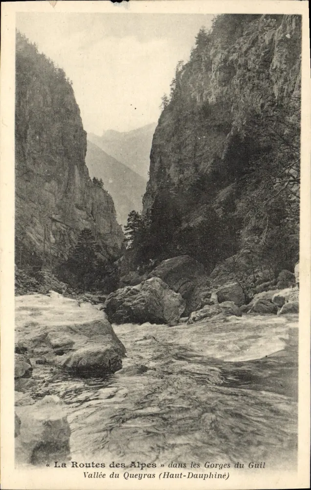 Gorges do Guil — Vale do Queyras (Alto Dauphiné) — « A Estrada das Alpes » - Frente