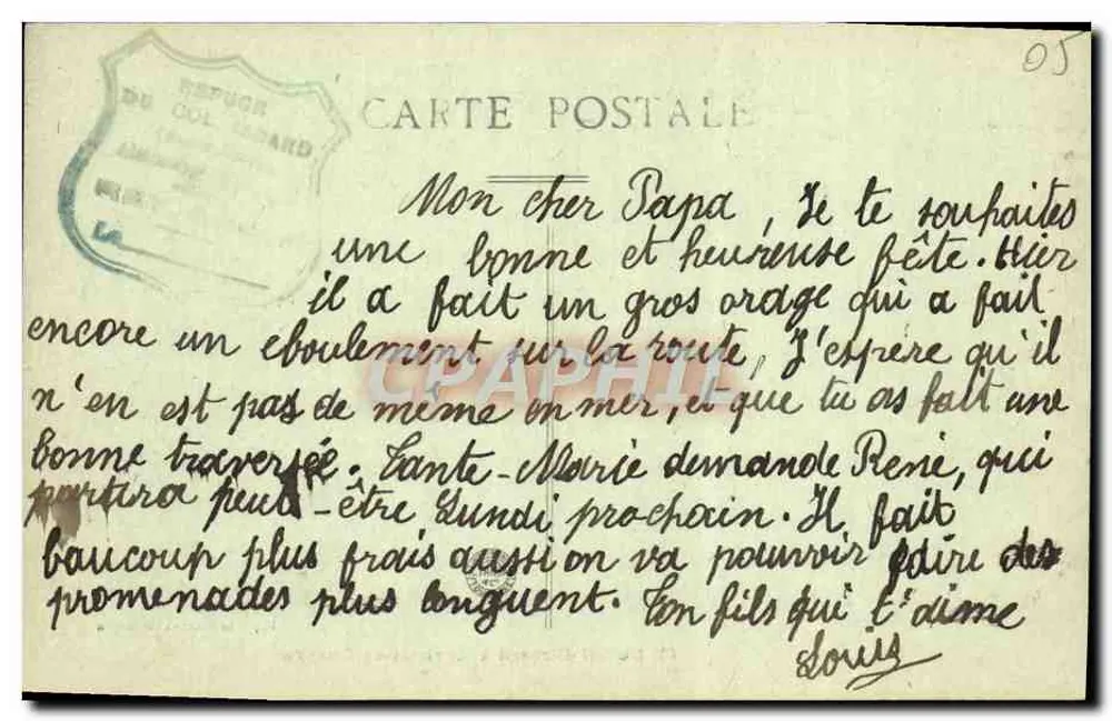 Do Col d'Izoard a Arvieux-en-Queyras — Pap. Yve Franco, Briangon - Verso