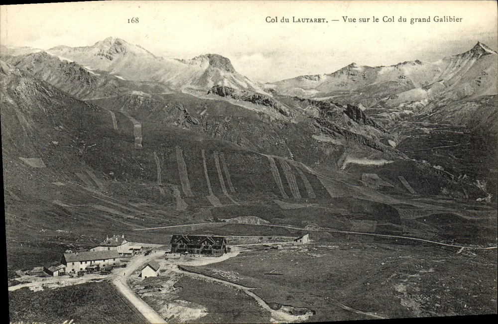 Col du Lautaret — Ansicht des Col du Grand Galibier — Unbekannter Verlag, Nr. 168 - Vorderseite