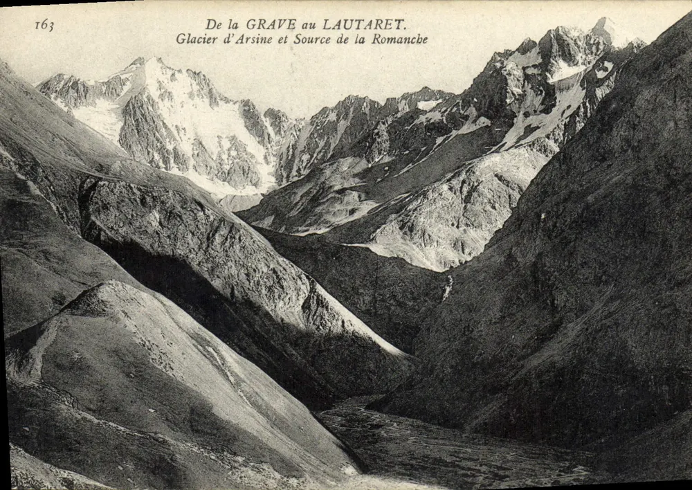 Von La Grave nach Lautaret — Gletscher d'Arsine und Quelle der Romanche — Nr. 163 - Vorderseite