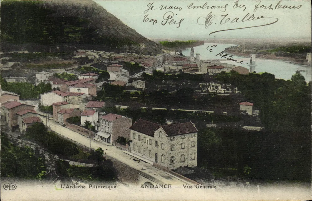 Andance — Vista Geral — L'Ardeche Pittoresque — Editor ELD - Frente