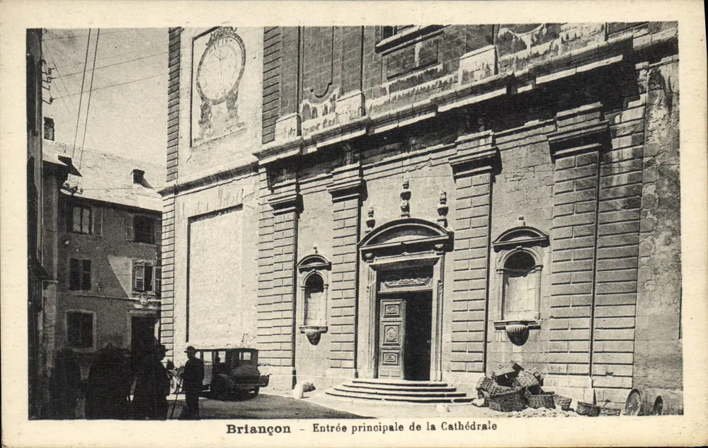 Briancón — Entrada principal da Catedral — Vve Jourdan - Frente