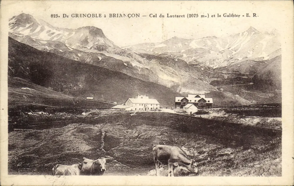 Col du Lautaret (2075 m.) und der Galibier — E.R. — Photo Couillet-Macon - Vorderseite