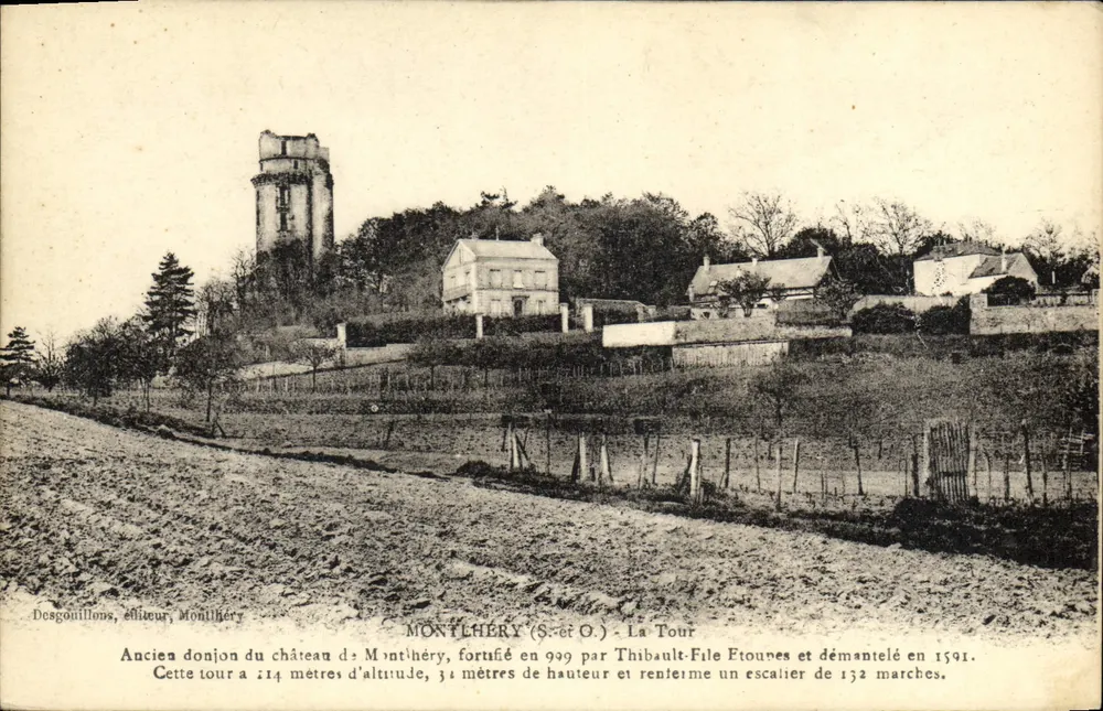 Montlhéry (S.-e-O.) — A Torre — Desgouillons, editor Montlhéry - Frente