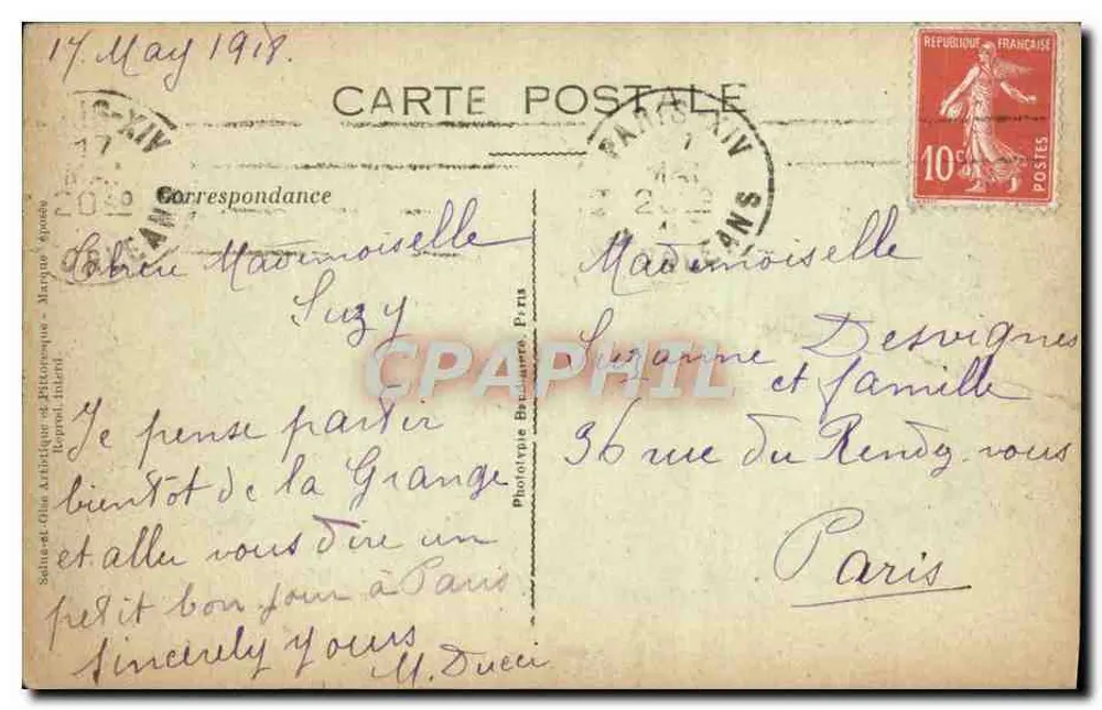 Montlhéry pittoresque — La Tour de Montlhéry sur son éperon rocheux — éditeur Paul Allorge, Montlhéry, n° Ca 1 - Verso