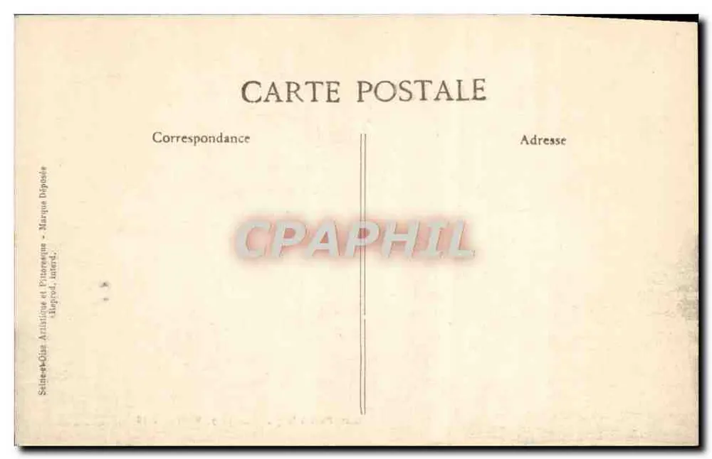 Montlhéry pitoresco — Torre de Montlhéry — Golf Paul Allorge, Montlhéry, Série C n° 45 - Verso