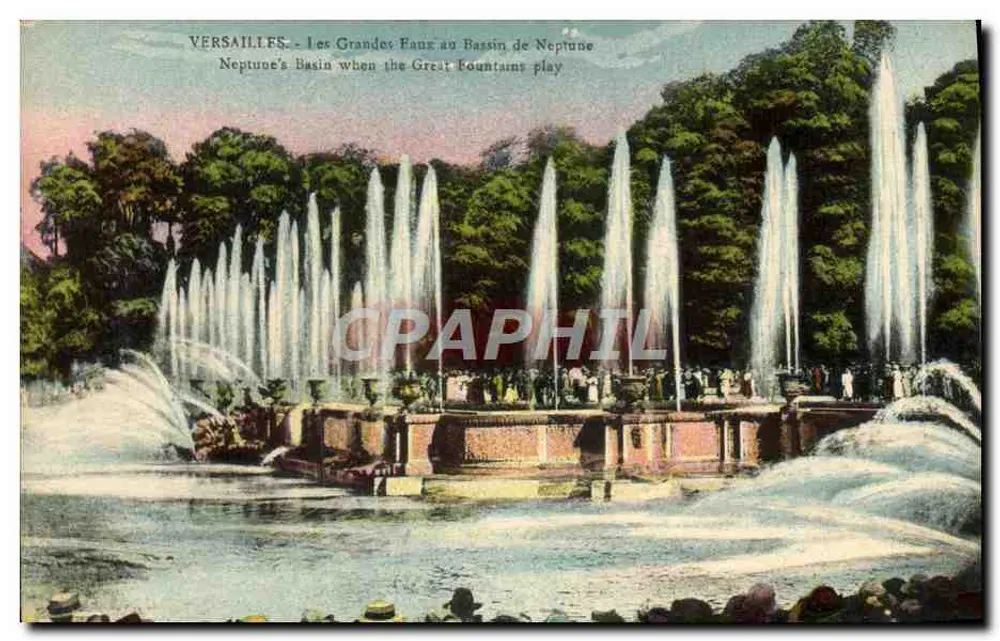 Versailles - Die Großen Fontänen am Bassin des Neptun — Edition Cossé, Versailles - Vorderseite