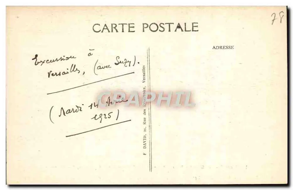 Versailles — Grandes Eaux — Bocquet der Säulen — In der Mitte, die Entführung von Proserpine durch Pluto (von Girardin) - Rückseite