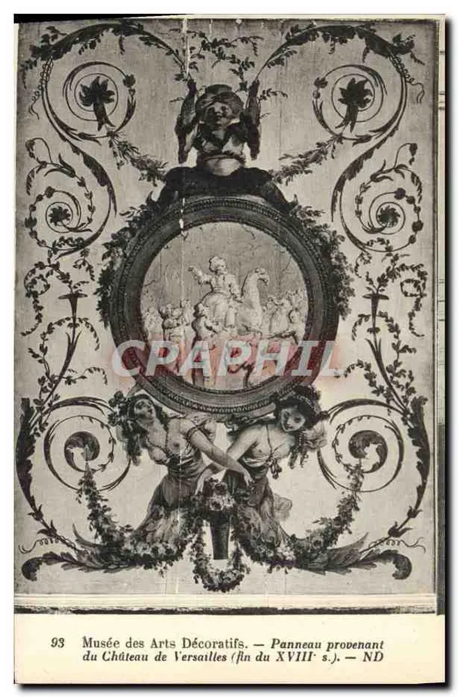 Museum für Dekorative Künste — Panel aus dem Schloss Versailles (Ende des 18. Jahrhunderts) — ND - Vorderseite