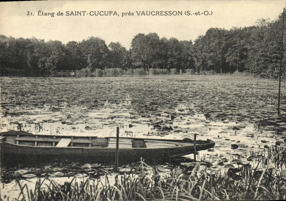 Étang de Saint-Cucufa, cerca de Vaucresson (S.-et-O.) — n.º 31 - Anverso