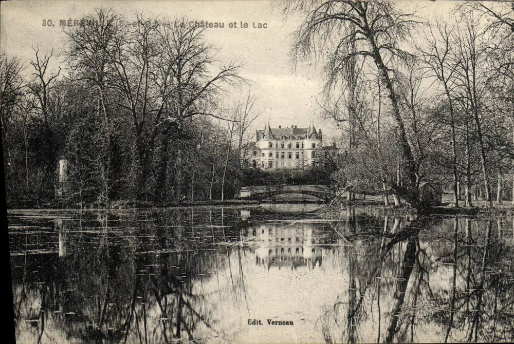 Méré-en-Santerre — O Castelo e o Lago — Edit. Verneau - Frente