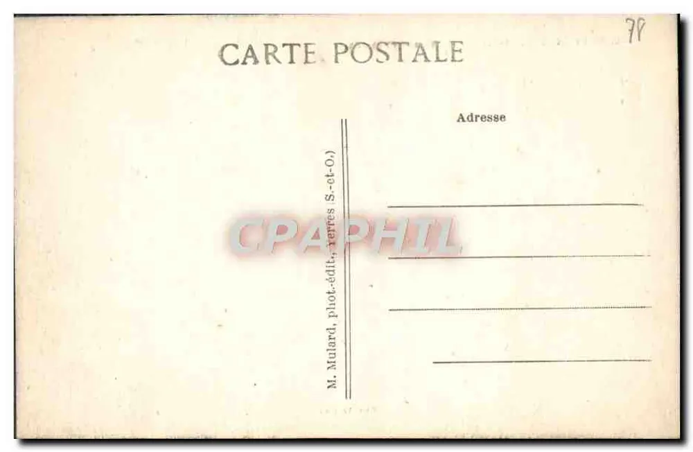 Méré-en-Santerre — O Castelo e o Lago — Edit. Verneau - Verso