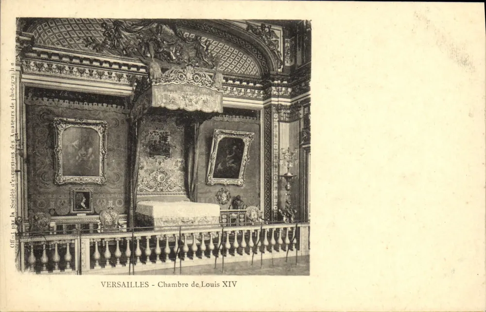 Versailles - Quarto de Luís XIV — Sociedade de Excursões dos Amantes da Fotografia - Frente