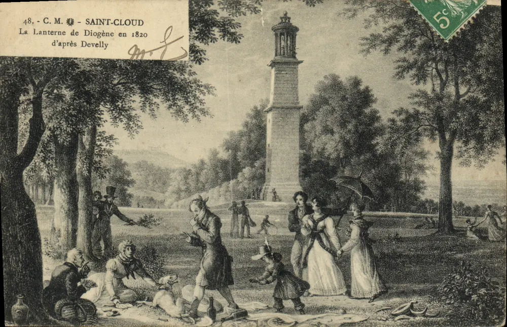 Die Lanterne des Diogenes im Jahr 1820 — Saint-Cloud — C.M. n°48 - Vorderseite