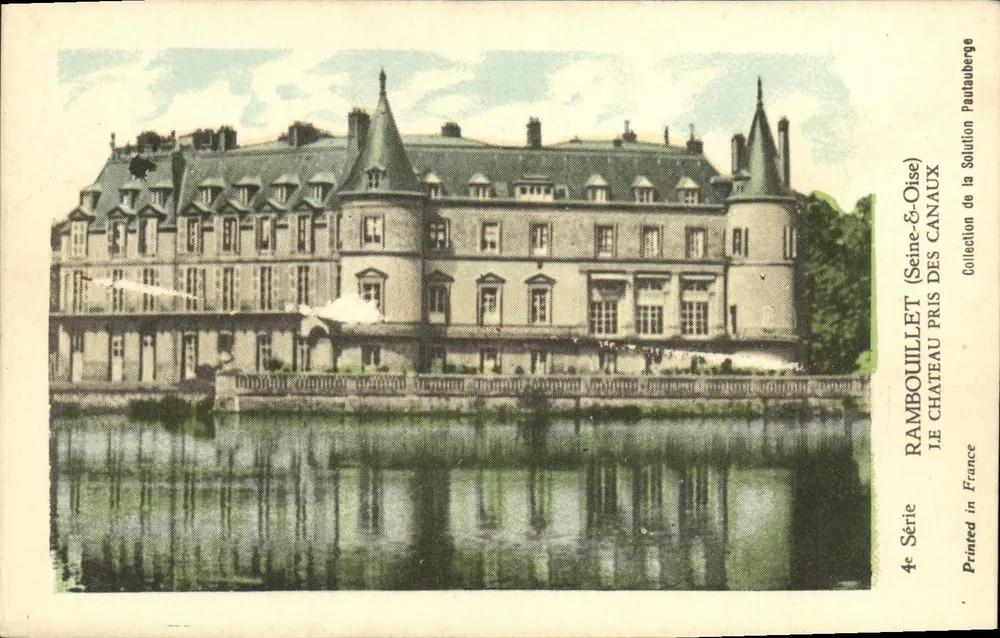 Rambouillet (Seine-et-Oise) — O Castelo dos Canais — 4ª Série, Solução Pautaubege - Frente