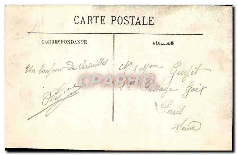 Palast von Versailles — Der Kriegssaal — LL. - Rückseite