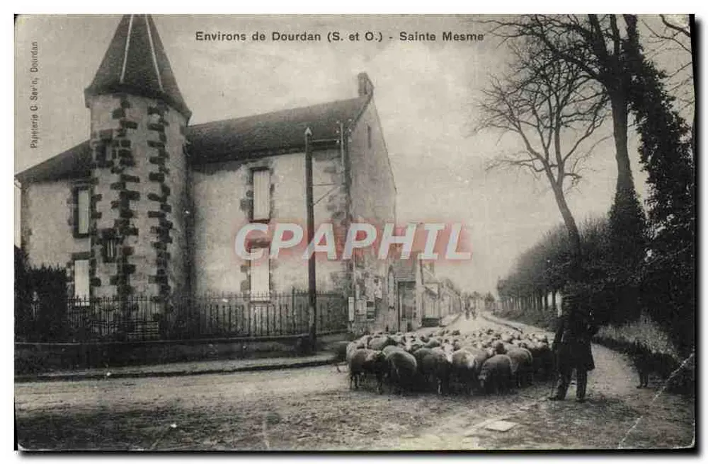 Arredores de Dourdan (S. e O.) — Sainte Mesme — Pyjaterie G. Servin, Dourdan - Frente
