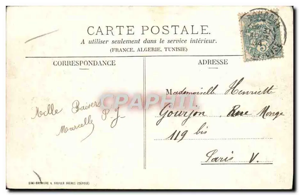 Arredores de Dourdan (S. e O.) — Sainte Mesme — Pyjaterie G. Servin, Dourdan - Verso