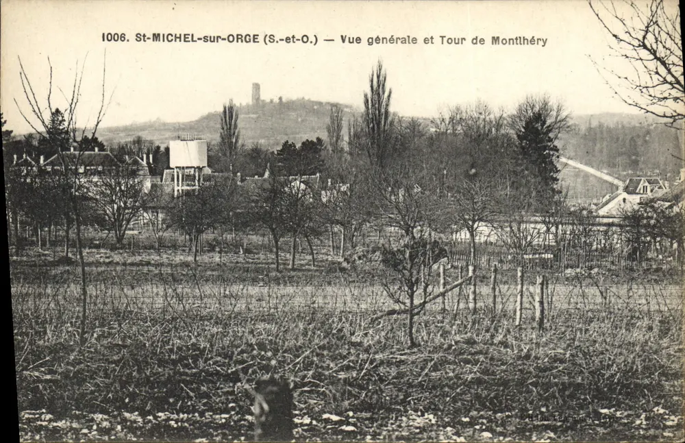 St-MICHEL-sur-ORGE (S.-et-O.) — Allgemeine Ansicht und Turm von Montlhéry - Vorderseite