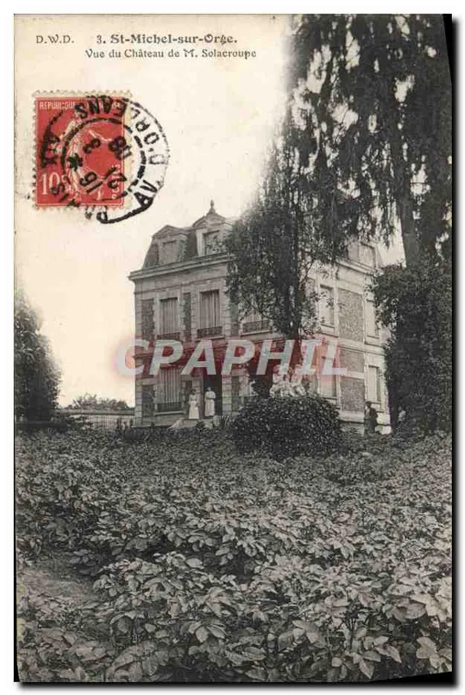St-Michel-sur-Orge — Ansicht des Schlosses von M. Solacroupe — D.W.D. n°3 - Vorderseite