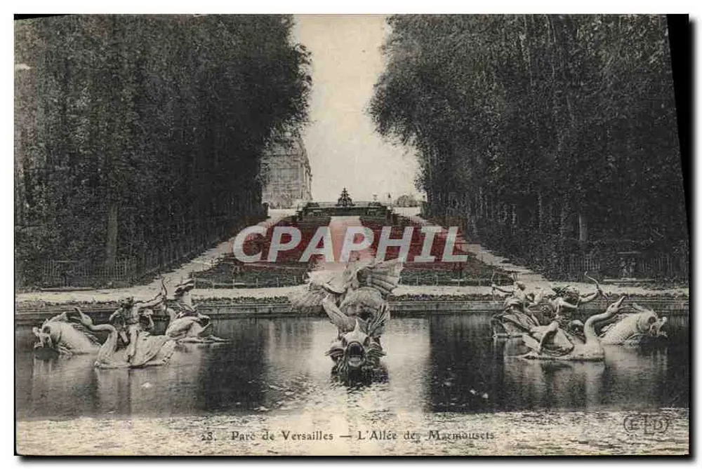 Parque de Versalhes — A Avenida dos Mâconnousets — editor CFD, n°28 - Frente