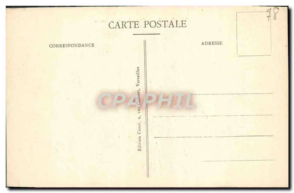 Versailles - O Parque - Bassin de Latone — Edição Cossé, Versailles - Verso