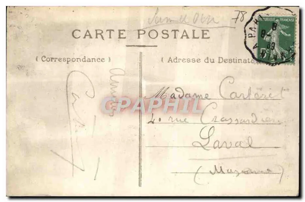 Floresta de Saint-Germain — A Virgem dos Ingleses — P. Dédéron N.F. 80 - Verso