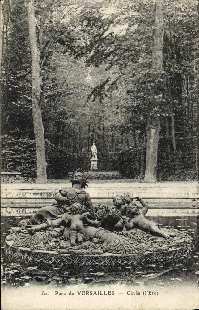 Parque de VERSAILLES — Cérès (O Verão) — Editor não identificado, n° 50 - Frente