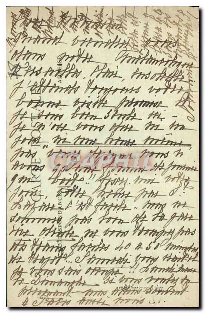 Parque de VERSAILLES — Cérès (O Verão) — Editor não identificado, n° 50 - Verso