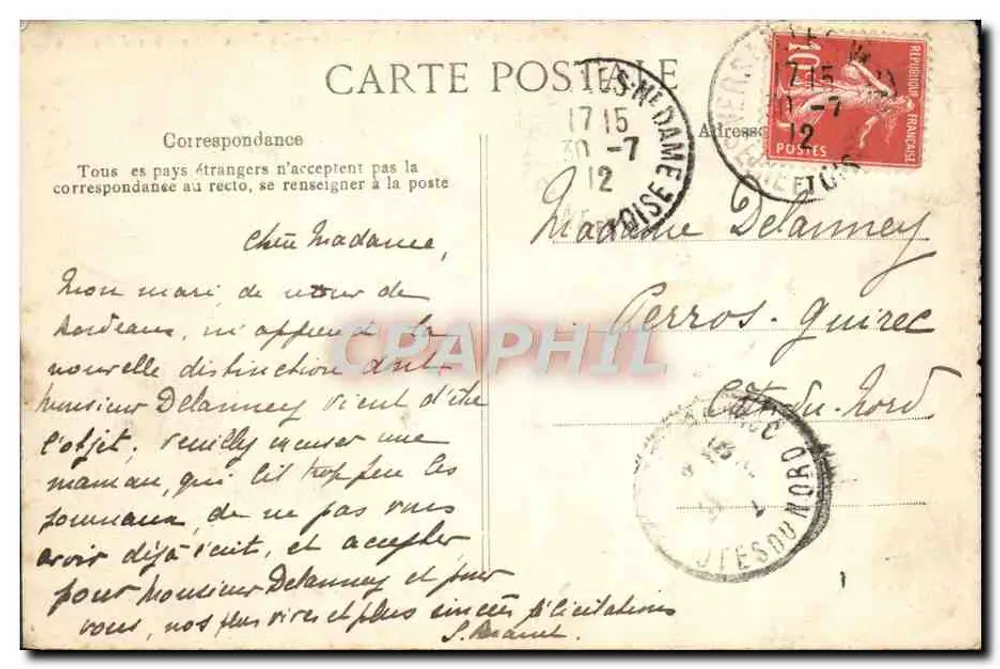 Parc de VERSAILLES — Grandes Eaux — O Carro Triunfal de Apolo — Editor B.D. - Verso