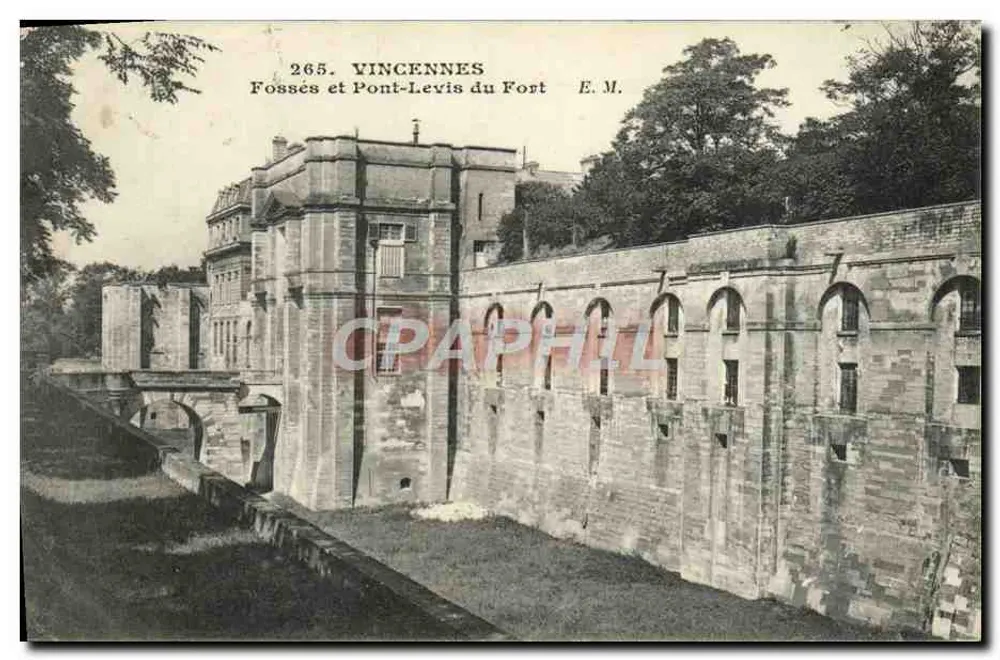 Vincennes — Gräben und Pont-Levis des Schlosses — E.M. n°265 - Vorderseite