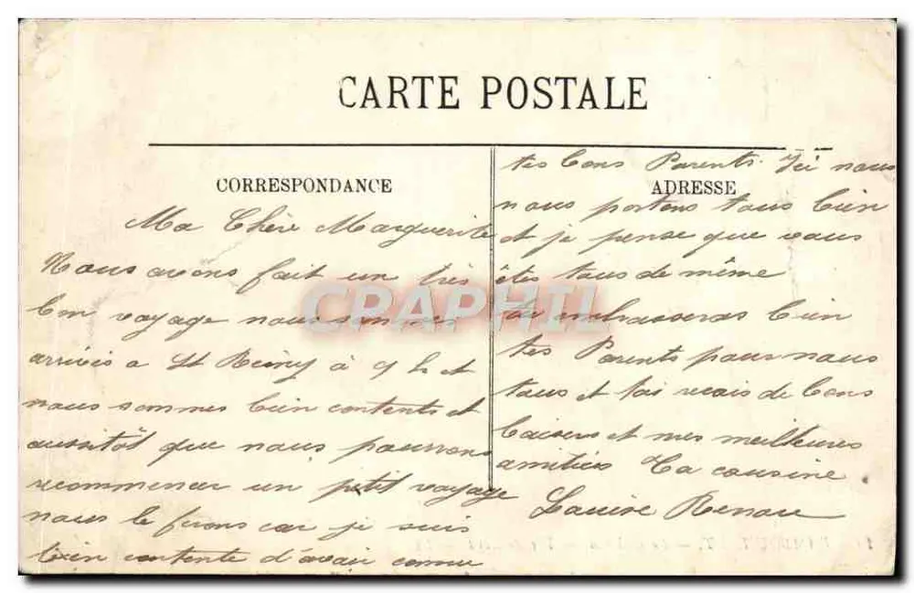 Rambouillet — O Castelo — Facha Norte — LL. - Verso