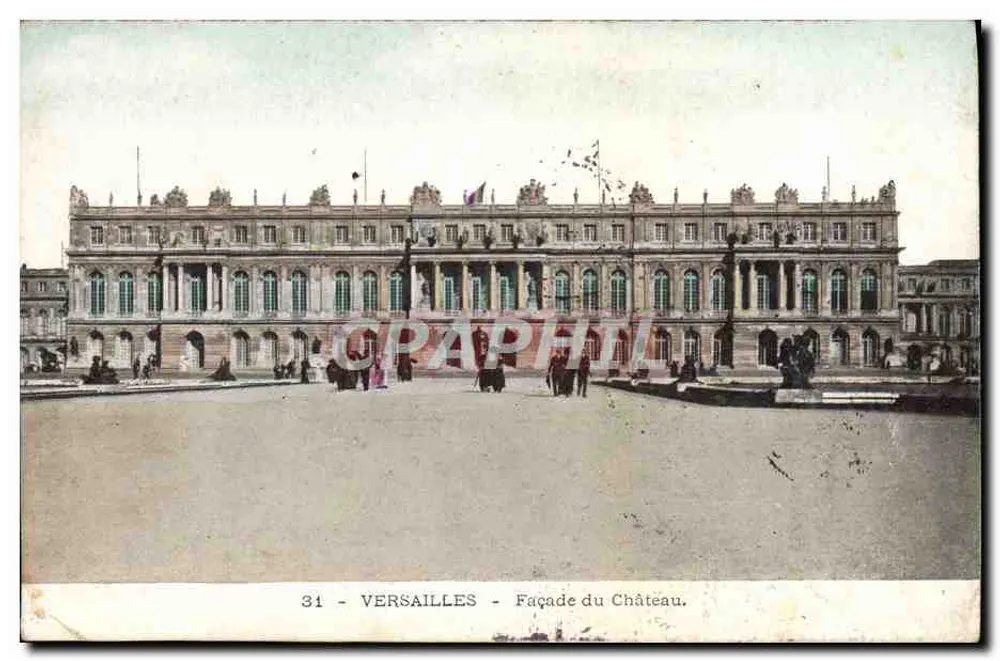 Versailles — Façada Zamku — Versailles, nr 31 - Awers