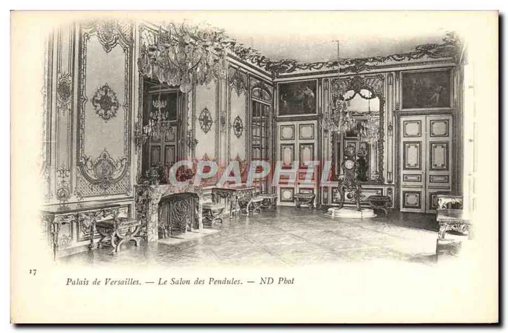 Palácio de Versalhes — O Salão dos Relógios — ND Pbot - Frente