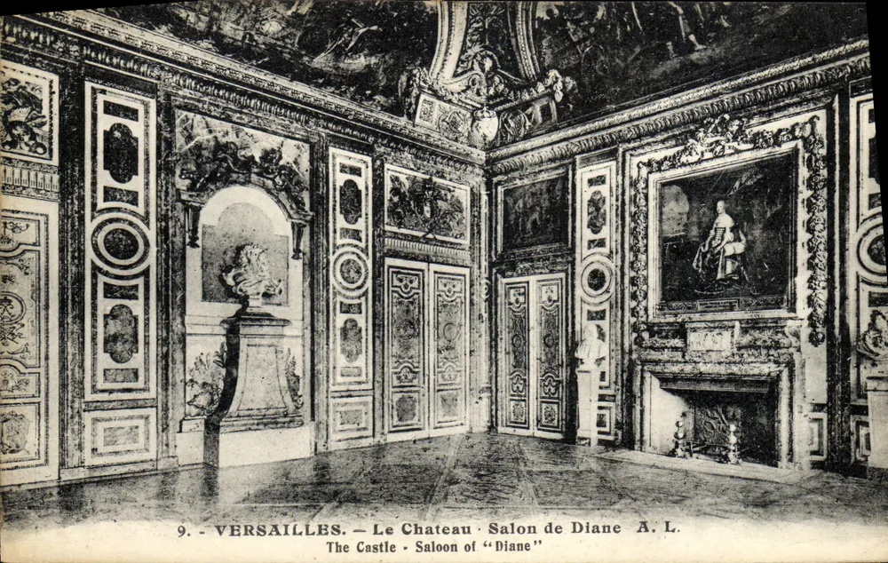Versailles — O Castelo. Salão de Diana — A. L. - Frente