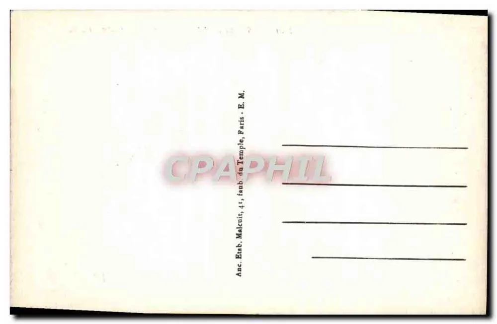 Les Vallées — Place de la Gare — E.M. n°2764 - Verso
