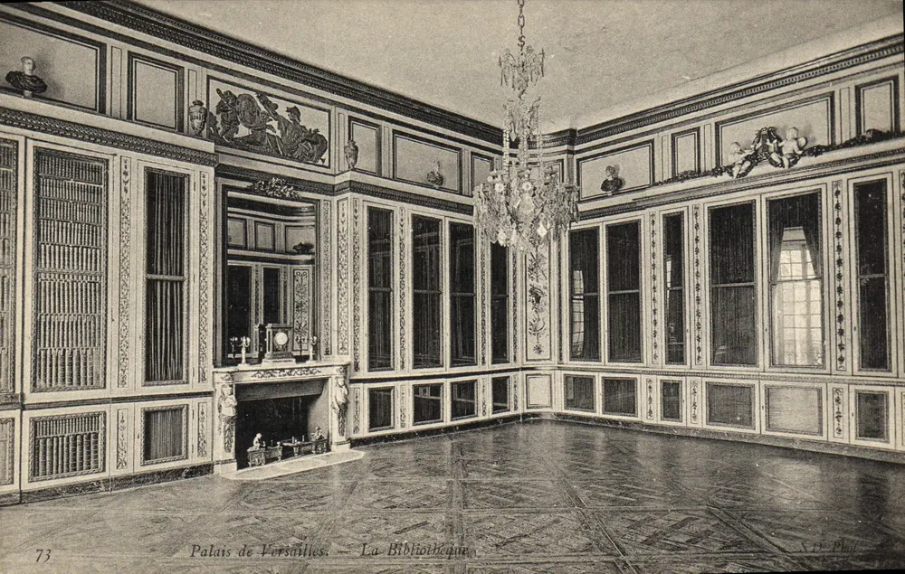 Pałac w Versailles — Biblioteka — XIXe Phot - Awers