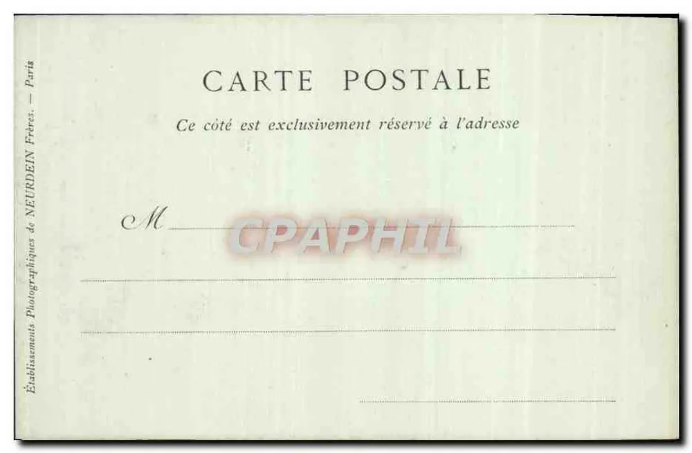 Palast des Grand Trianon — Seite des Parks — Sammlung ND Phot - Rückseite