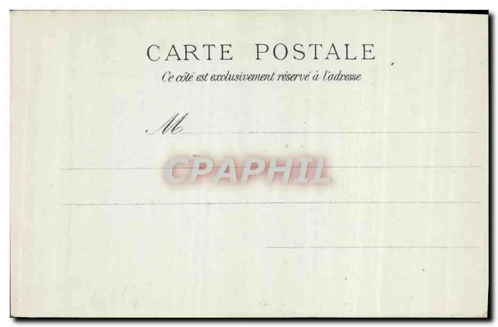 Versailles - O Hotel da Prefeitura — editor A. BONNET, n° 104 - Verso