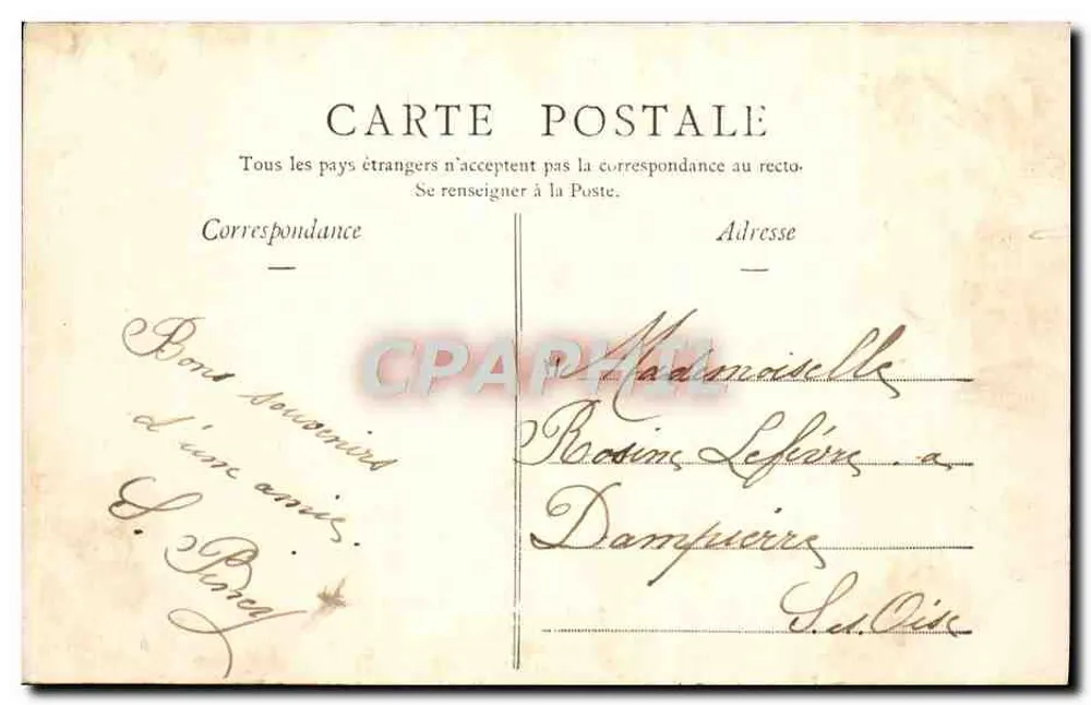 Parque do Castelo de RAMBOUILLET — Os Canais e os Parterres — n°27 - Verso