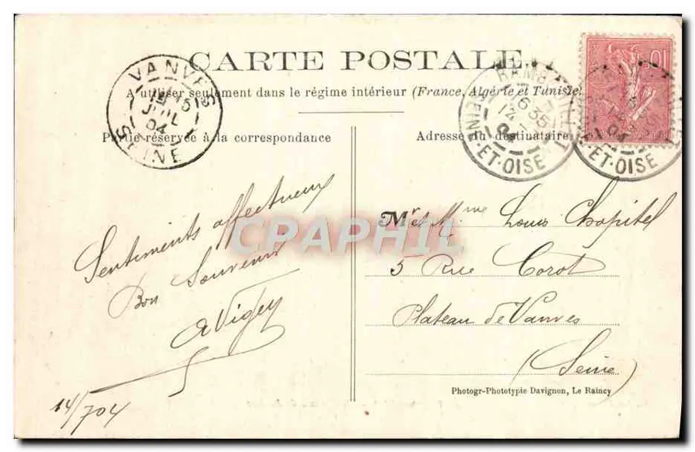 Rambouillet — O Palácio de Justiça — Delaleu, editor - Verso